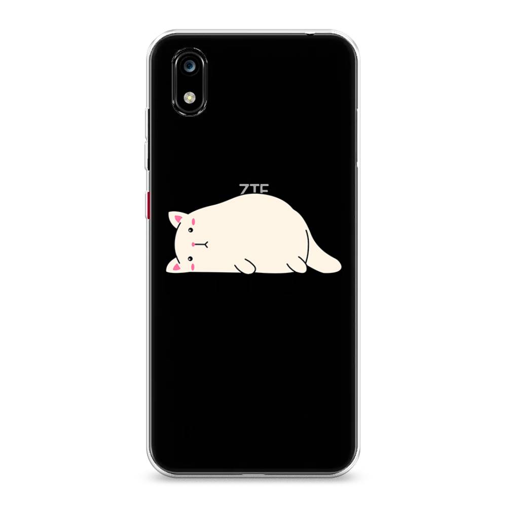 

Чехол на ZTE Blade A7 2019 "Cat not today", Белый;розовый;черный, 133150-1