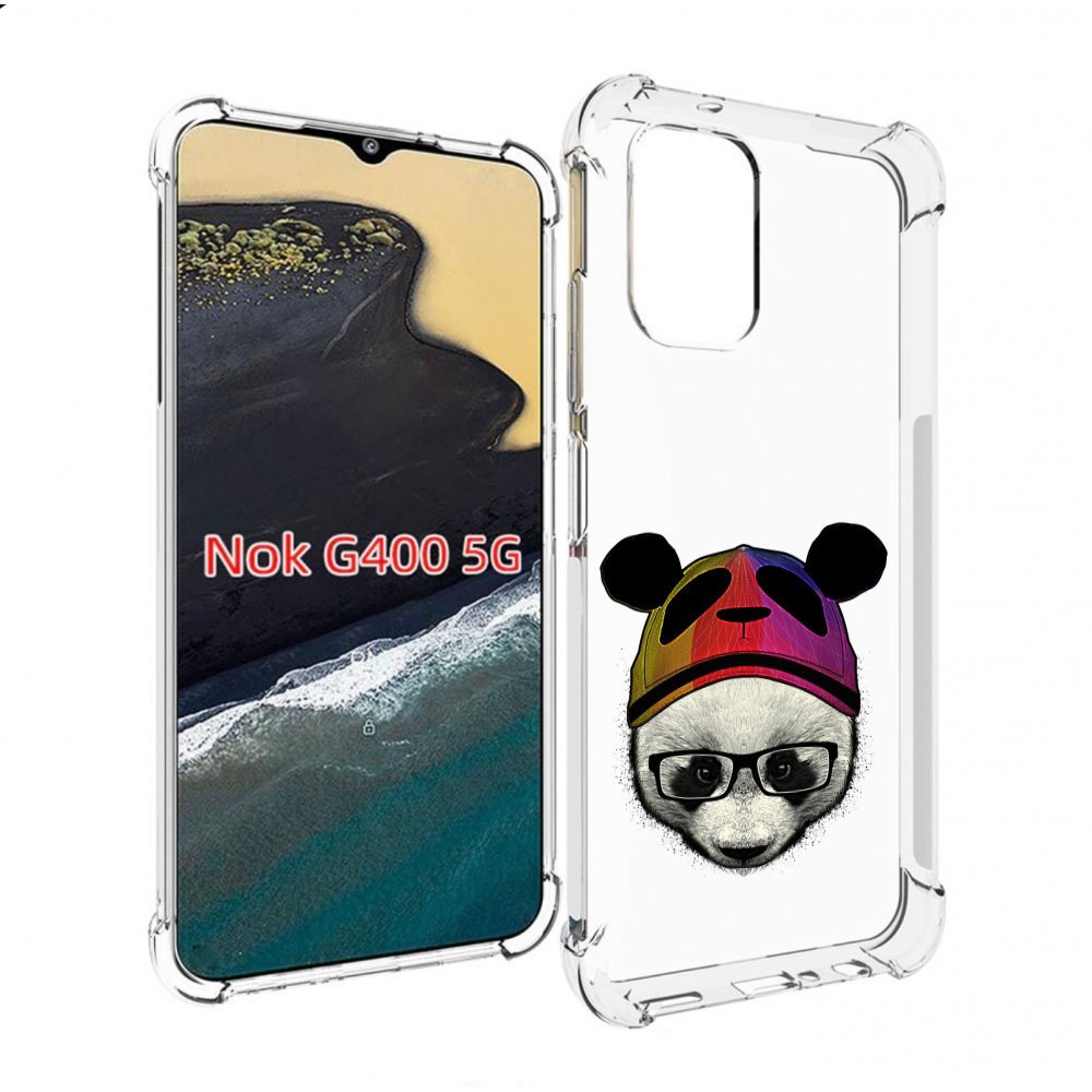 

Чехол MyPads Панда в шапке для Nokia G400 5G, Прозрачный, Tocco