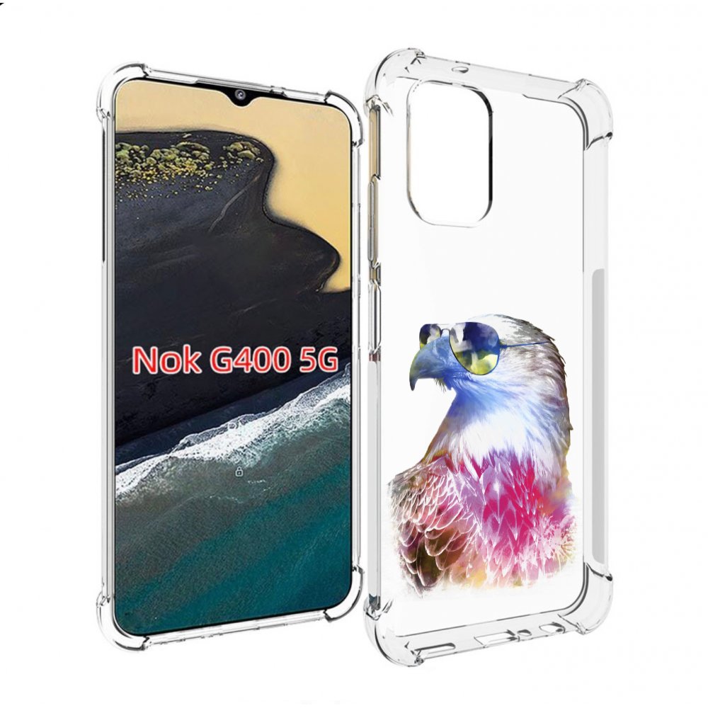 

Чехол MyPads Орел в очках для Nokia G400 5G, Прозрачный, Tocco