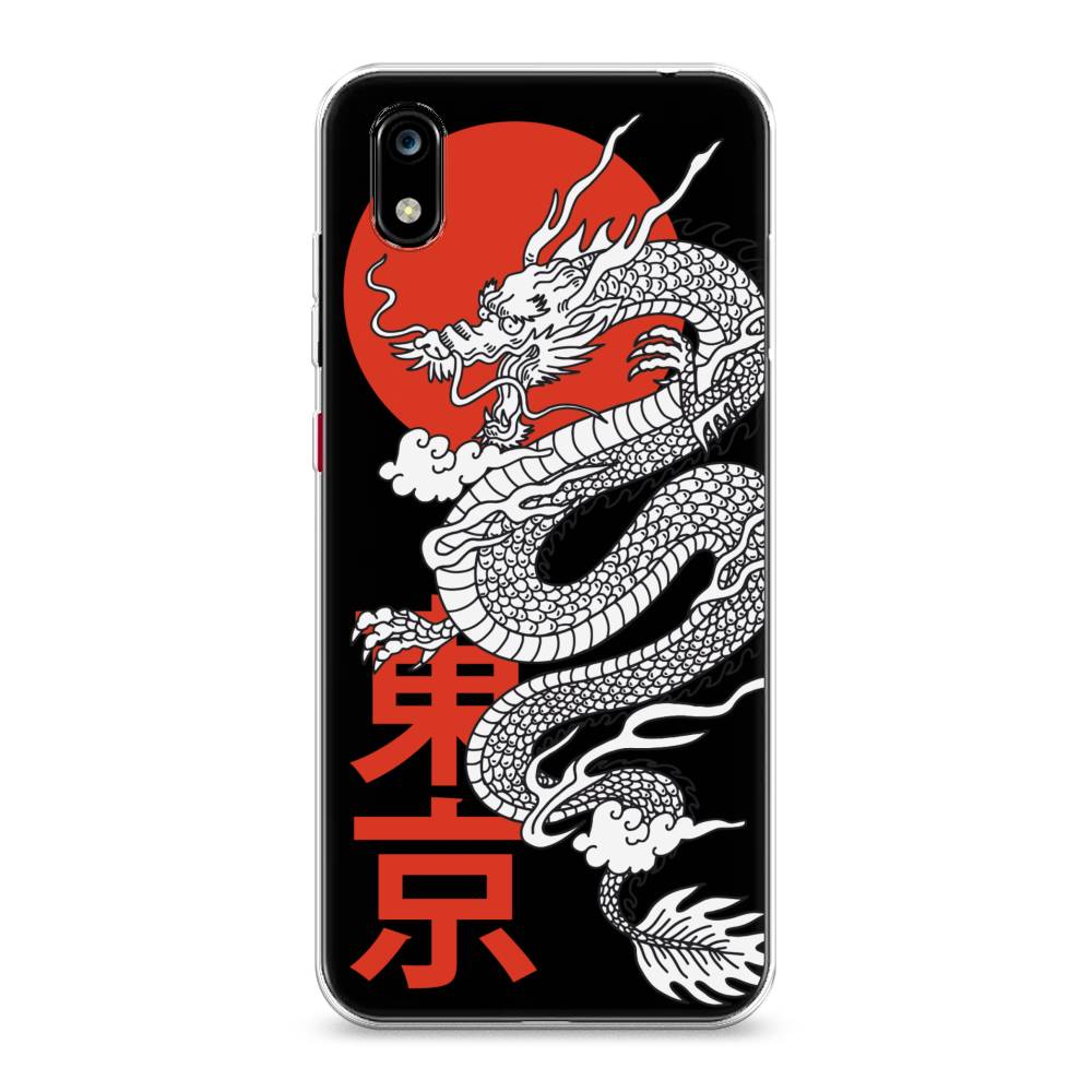 

Чехол на ZTE Blade A7 2019 "Китайский дракон", Черный;красный;белый, 133150-1
