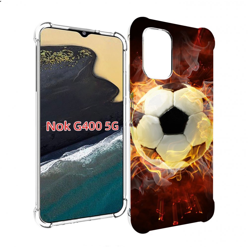 

Чехол MyPads Огненный-мяч для Nokia G400 5G, Прозрачный, Tocco