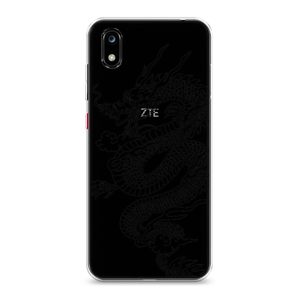 

Чехол на ZTE Blade A7 2019 "Большой китайский дракон", Черный;серый, 133150-1