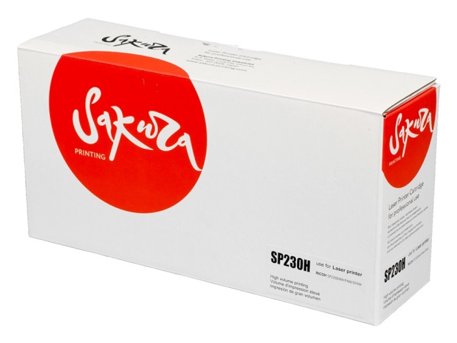 

Картридж Sakura SASP230H для Ricoh Aficio SP230DNw/SP230SFNw, Черный