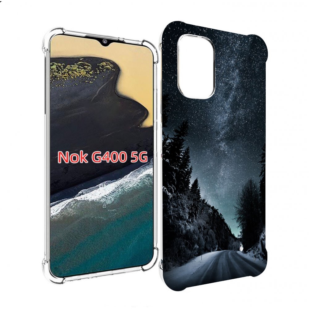 

Чехол MyPads Ночной-лес для Nokia G400 5G, Прозрачный, Tocco