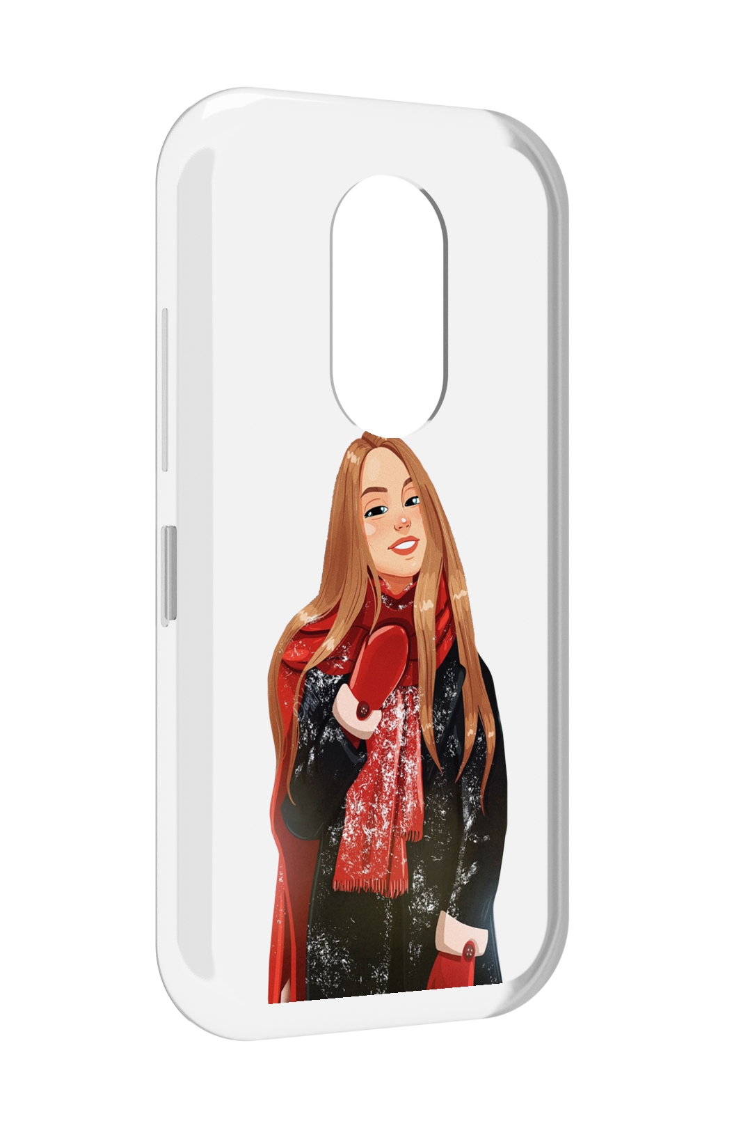 

Чехол MyPads Новогодний-зимний-арт женский для Doogee S61 / S61 Pro, Прозрачный, Tocco