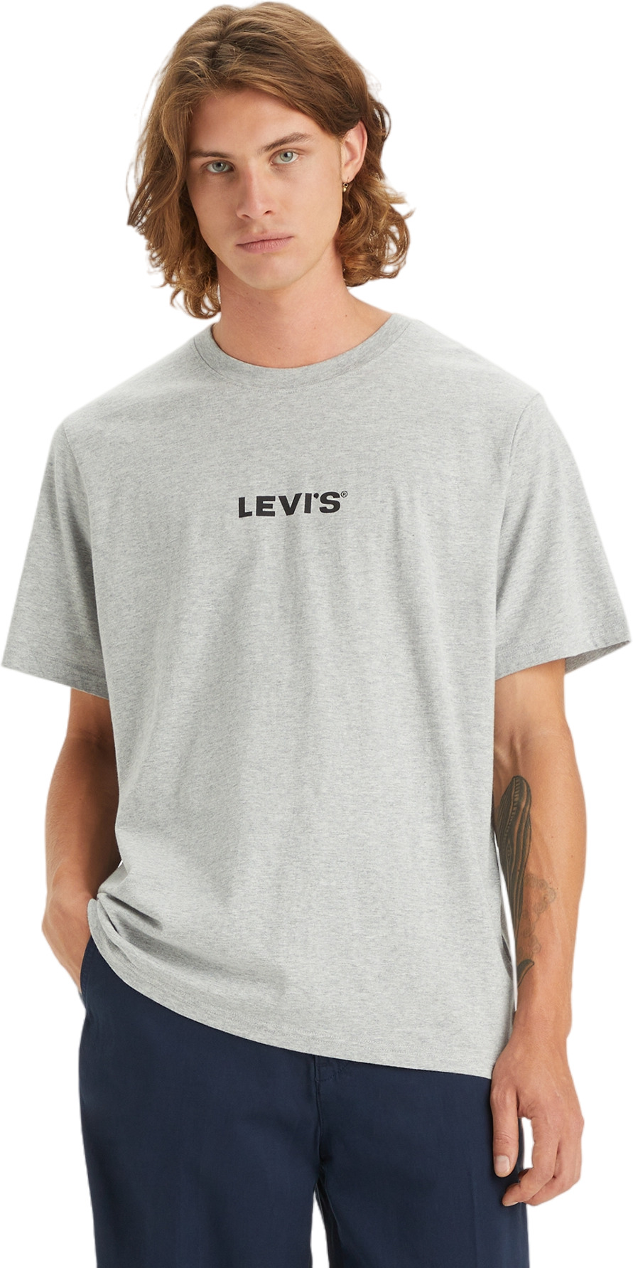 

Футболка мужская Levi's Relaxed Fit Graphic Tee серая 2XL, Серый, Relaxed Fit Graphic Tee