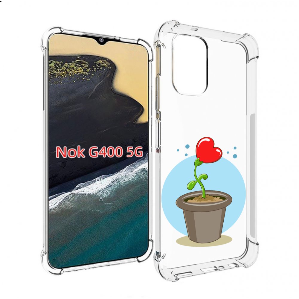 

Чехол MyPads Растение любви 14 февраля для Nokia G400 5G, Прозрачный, Tocco