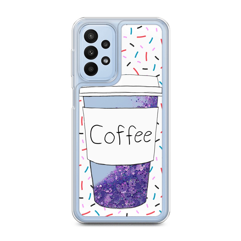 

Чехол Awog на Samsung Galaxy A23 "Coffee прозрачный стакан", Белый, 2105092-1