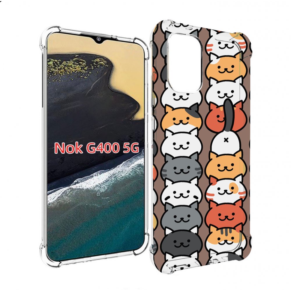 

Чехол MyPads Найди-кота для Nokia G400 5G, Прозрачный, Tocco