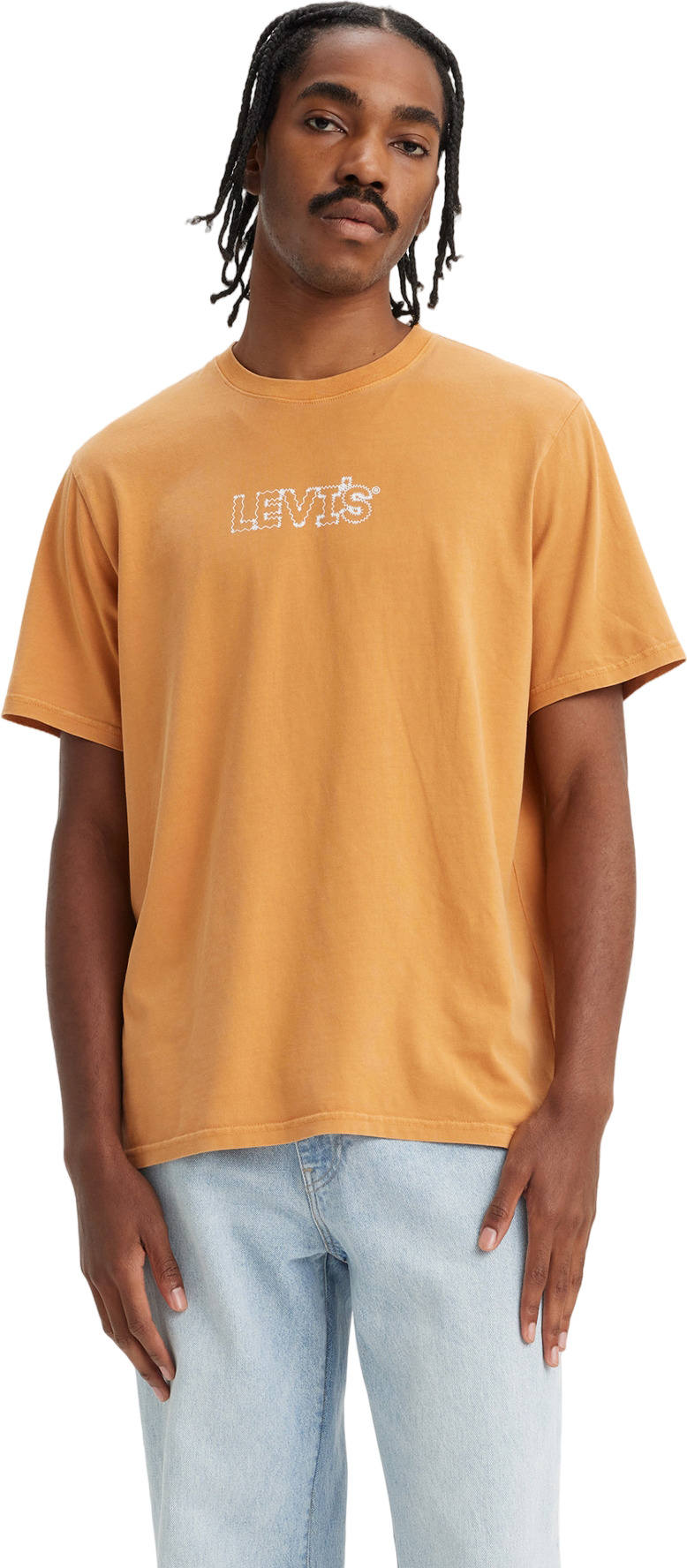 

Футболка мужская Levi's Relaxed Fit Graphic Tee оранжевая XL, Оранжевый, Relaxed Fit Graphic Tee
