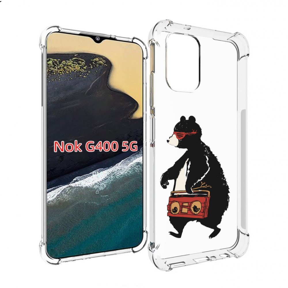 

Чехол MyPads Музыкальный медведь для Nokia G400 5G, Прозрачный, Tocco
