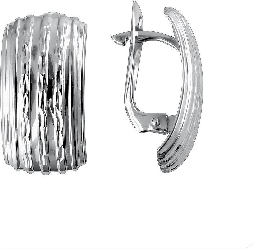 

Серьги женские из серебра Эстет 01С753318, без вставки, 01С753318