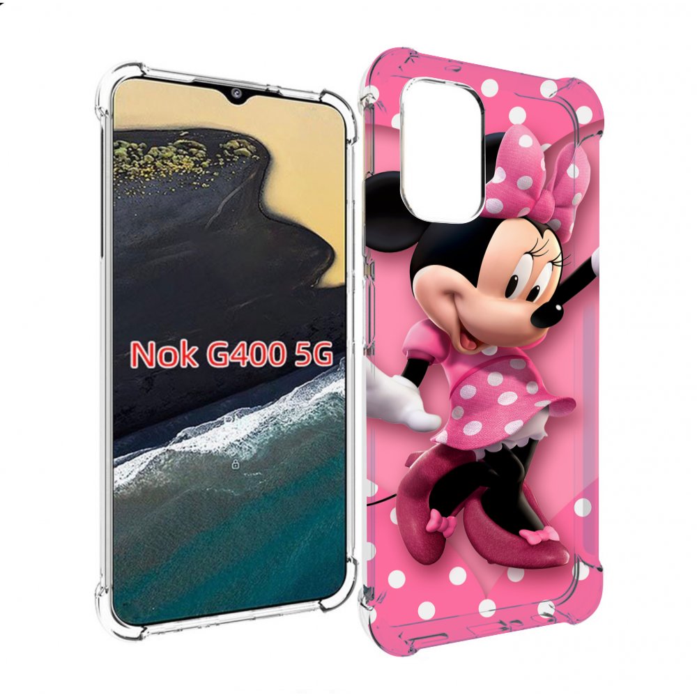 

Чехол MyPads Минни-Маус-в-сердце женский для Nokia G400 5G, Прозрачный, Tocco