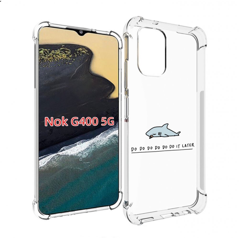 

Чехол MyPads Мини-акула для Nokia G400 5G, Прозрачный, Tocco