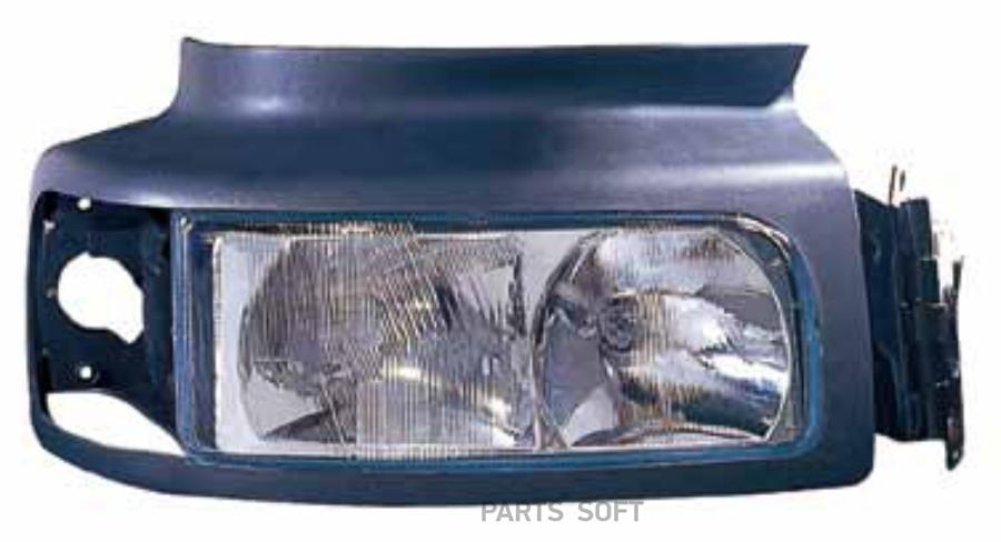 

DEPO 551-1150R-LD-EM_фара ! прав. H1 с эл.корр. без мот. без указ.повор. (551-1518R) \ RVI, 5511150RLDEM
