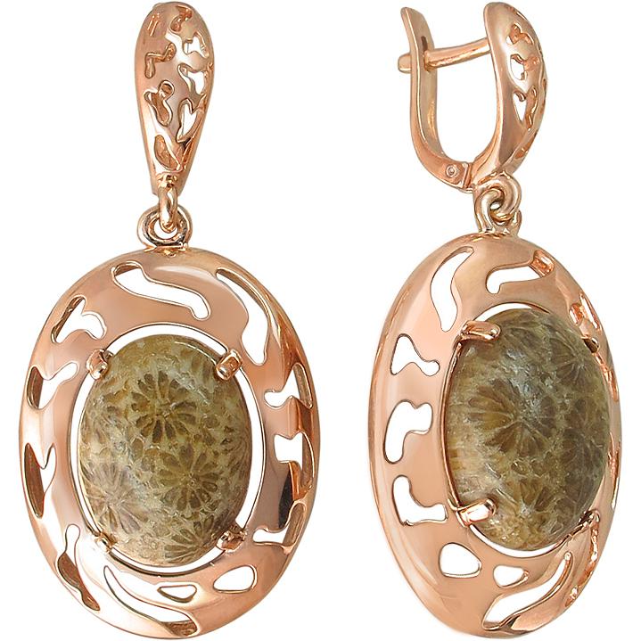 

Серьги женские из серебра Эстет С15С451498П, хризопраз, С15С451498П