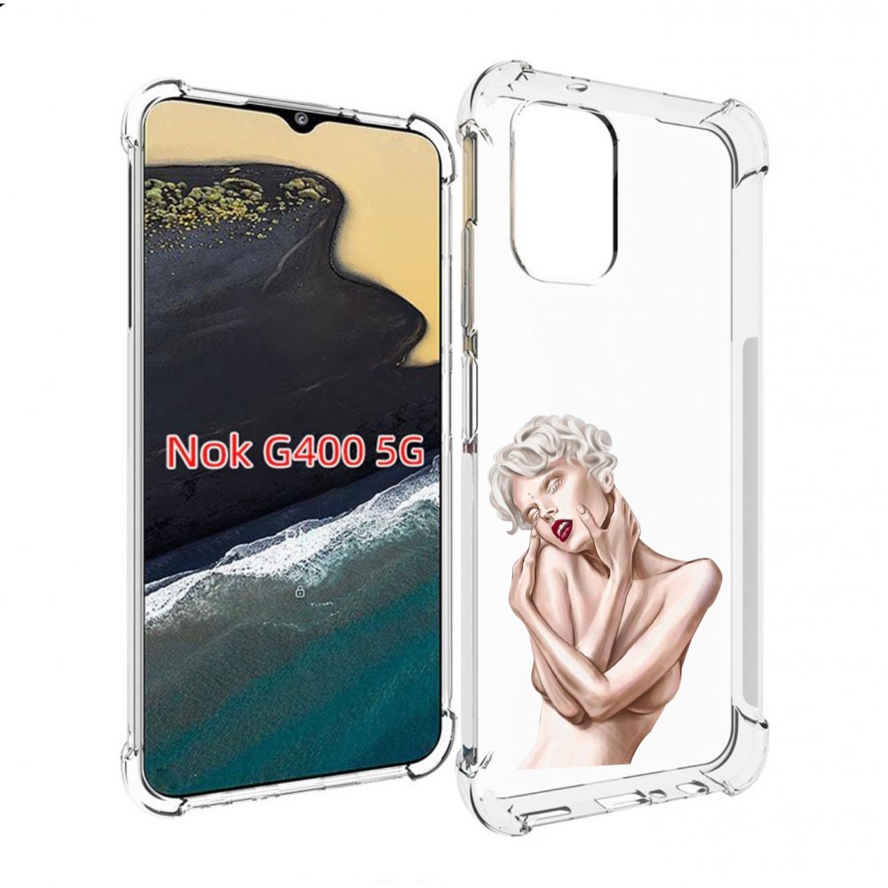 

Чехол MyPads Мигера женский для Nokia G400 5G, Прозрачный, Tocco