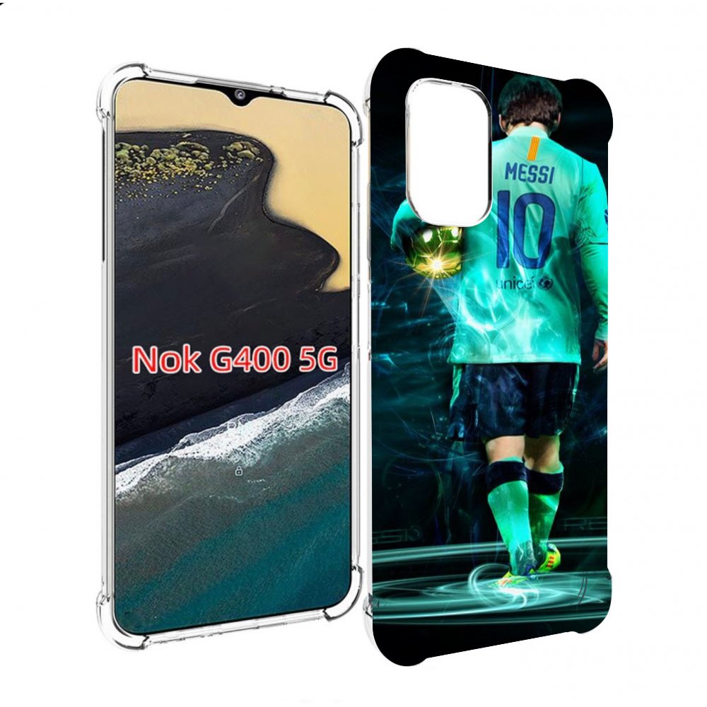 

Чехол MyPads Месси мужской для Nokia G400 5G, Прозрачный, Tocco