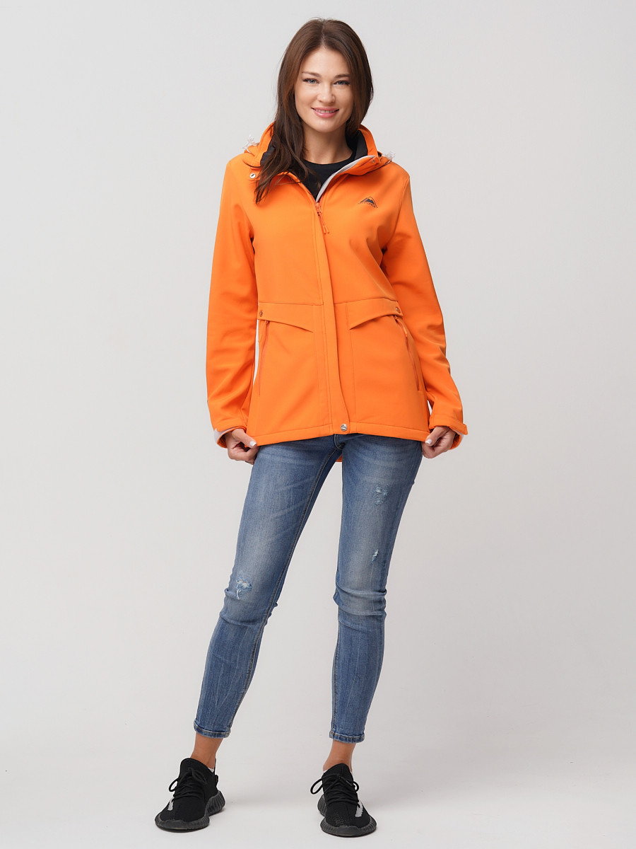 фото Спортивная куртка женская mtforce 2032 оранжевая 50 ru