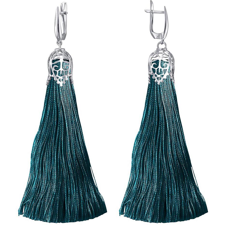 

Серьги женские из серебра Эстет 01С0511171-12, без вставки, 01С0511171-12