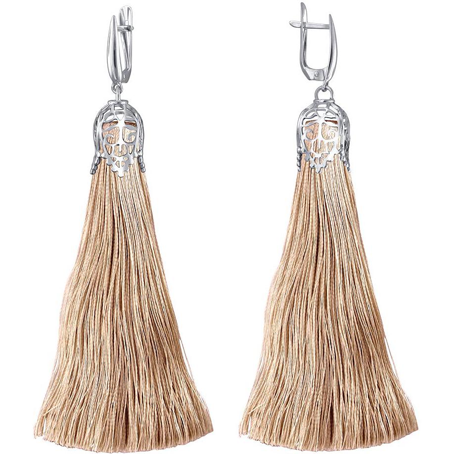 

Серьги женские из серебра Эстет 01С0511171-10, без вставки, 01С0511171-10