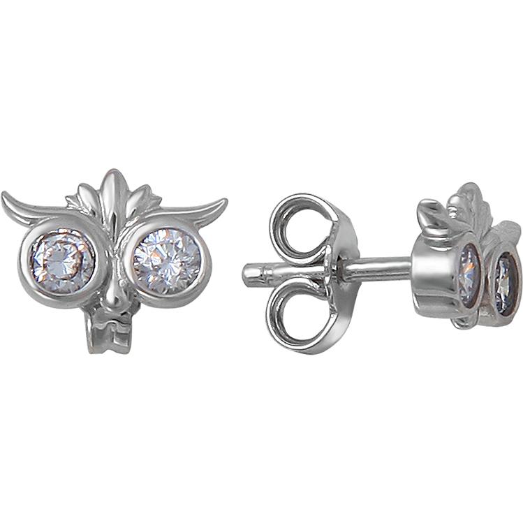 

Серьги-пусеты из серебра Эстет 01С1510934, фианит, 01С1510934