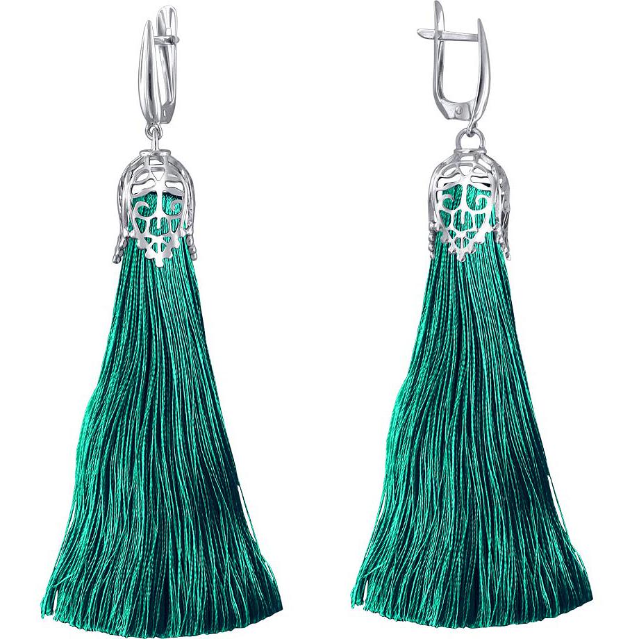 

Серьги женские из серебра Эстет 01С0511171-18, без вставки, 01С0511171-18