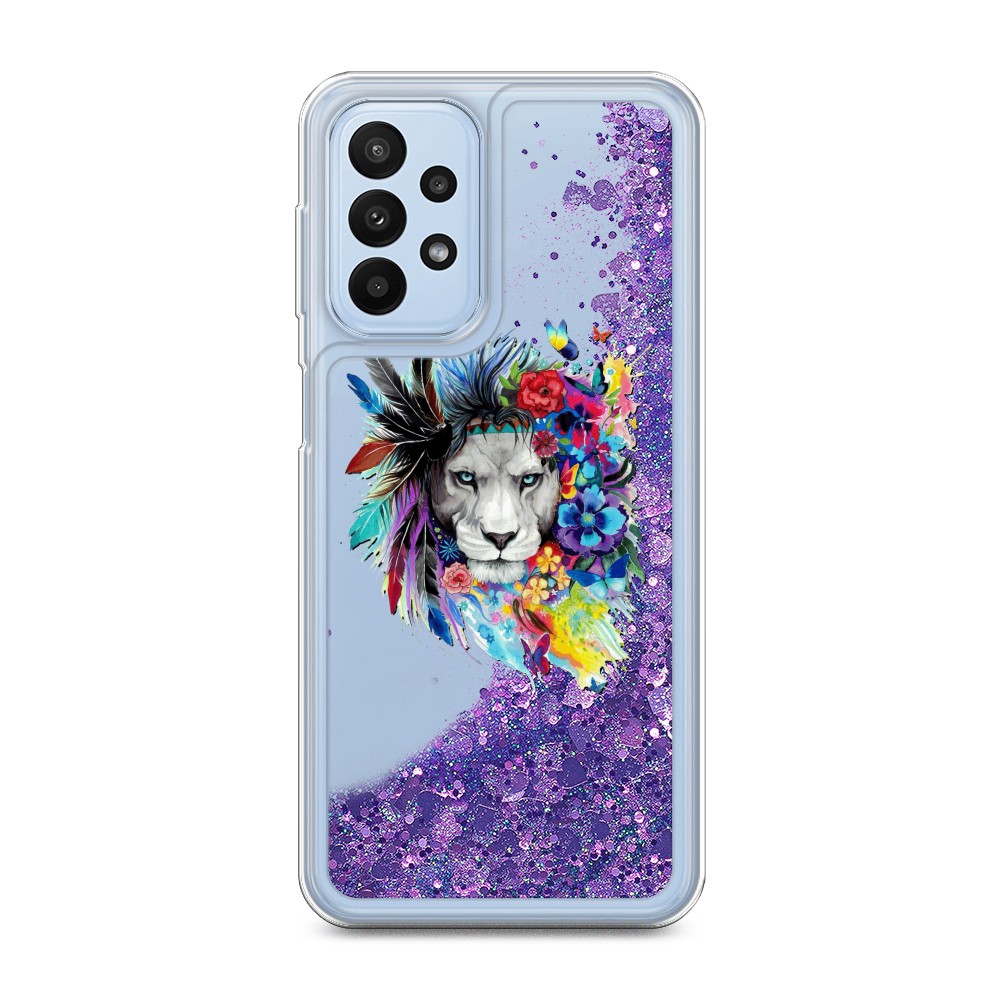 

Чехол Awog на Samsung Galaxy A23 "Гавайский лев", Розовый, 2105092-1