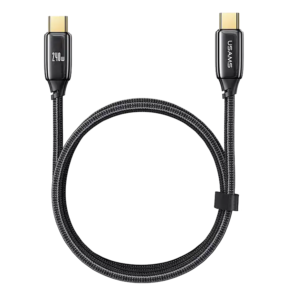 фото Кабель usb type-c -usb type-c usams us-sj580 1.2 м черный