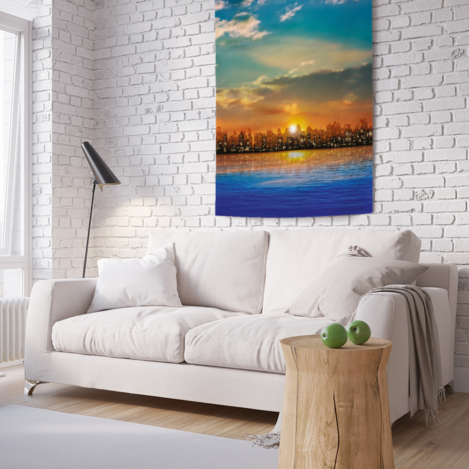 

Вертикальное фотопанно на стену JoyArty Город на закате 100x150 см, Город на закате