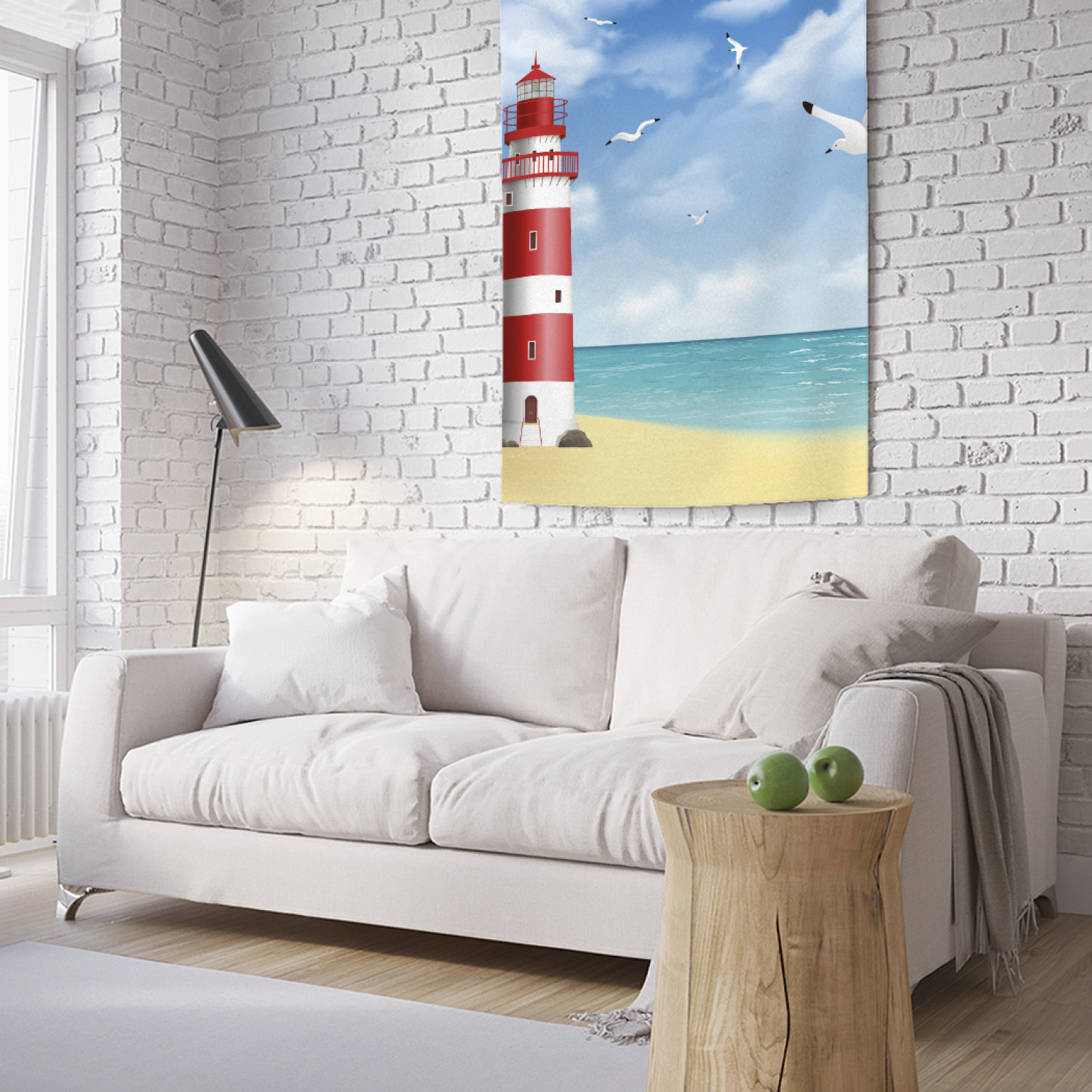 

Вертикальное фотопанно на стену JoyArty Одинокий маяк 100x150 см, Одинокий маяк