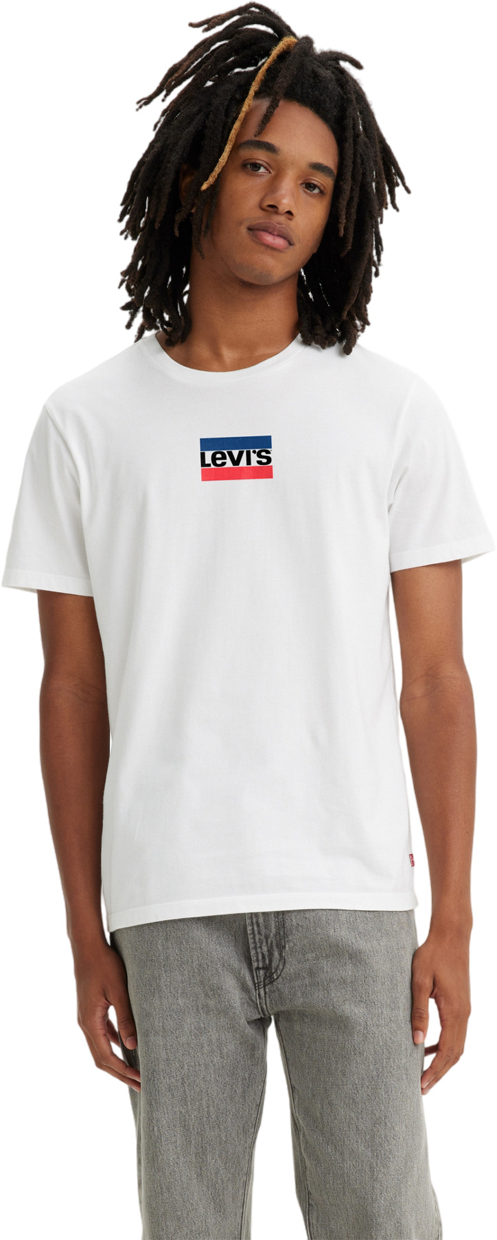 

Футболка мужская Levi's Graphic Crewneck Tee белая S, Белый, Graphic Crewneck Tee
