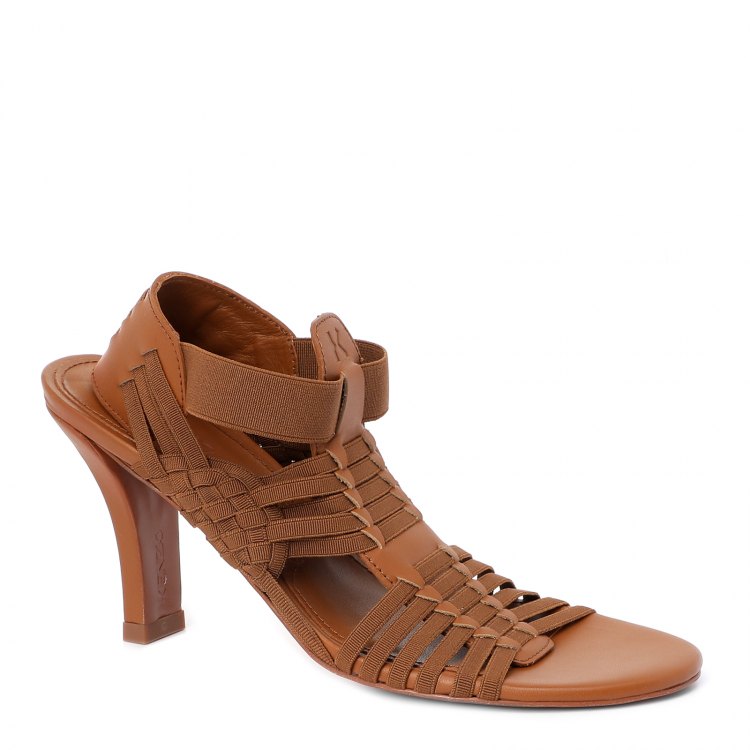 фото Женские босоножки kenzo greek heeled sandals sd192 цв. коричневый 40 eu
