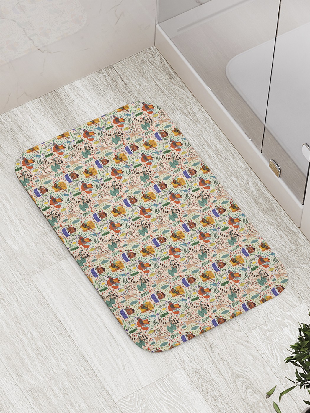

bath_61524 Коврик противоскользящий для ванной, сауны, бассейна, 77х52 см