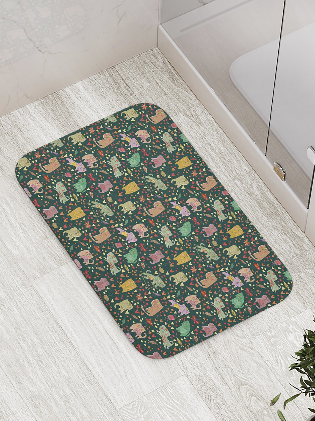 

bath_61523 Коврик противоскользящий для ванной, сауны, бассейна, 77х52 см