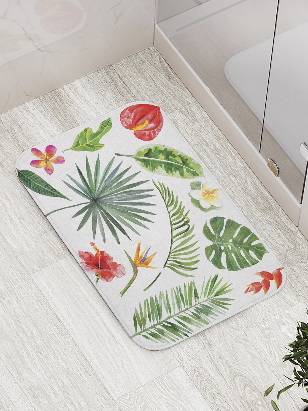 

bath_61518 Коврик противоскользящий для ванной, сауны, бассейна, 77х52 см