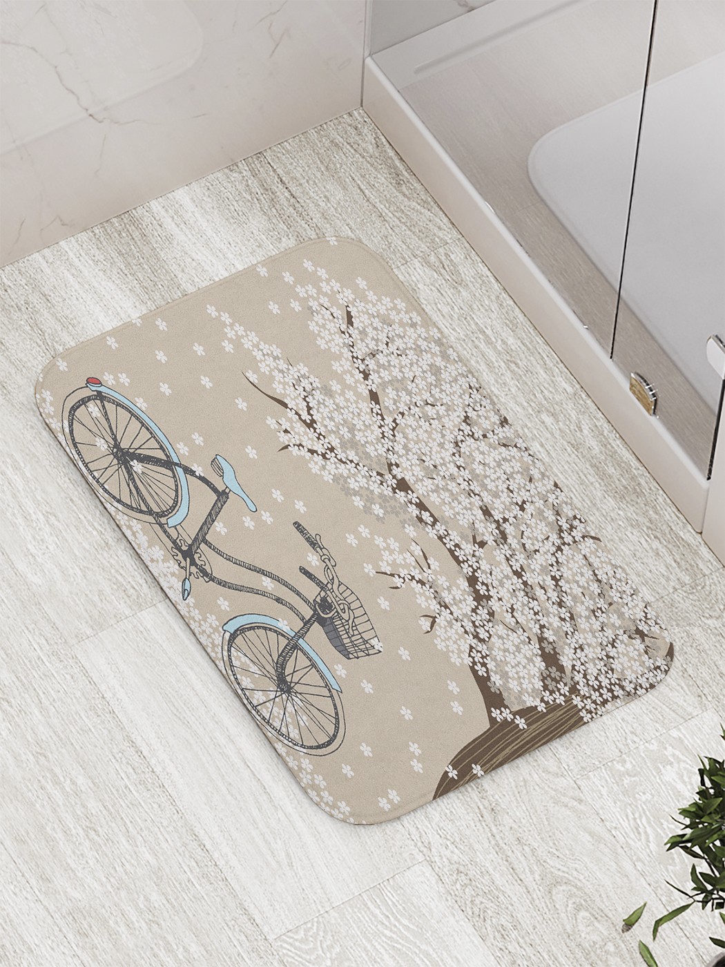 

bath_61463 Коврик противоскользящий для ванной, сауны, бассейна, 77х52 см