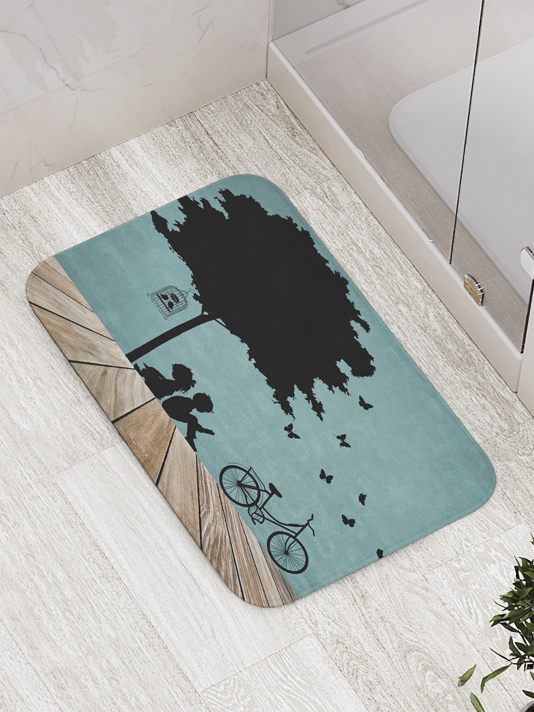

bath_61456 Коврик противоскользящий для ванной, сауны, бассейна, 77х52 см