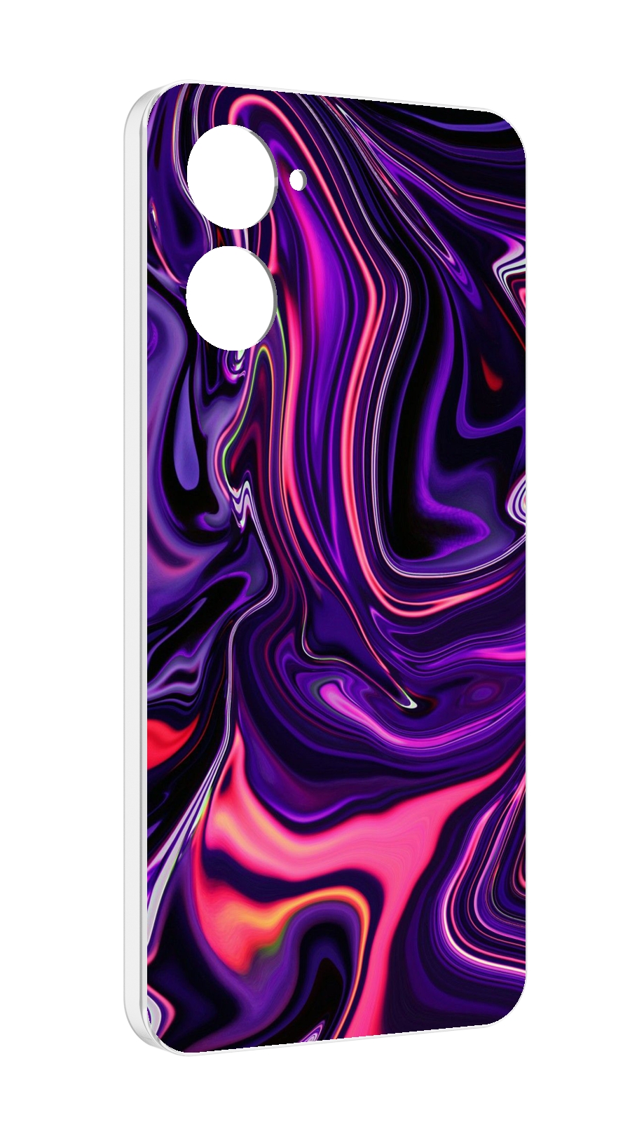 

Чехол MyPads фиолетовые краски для Realme 10S противоударный, Tocco