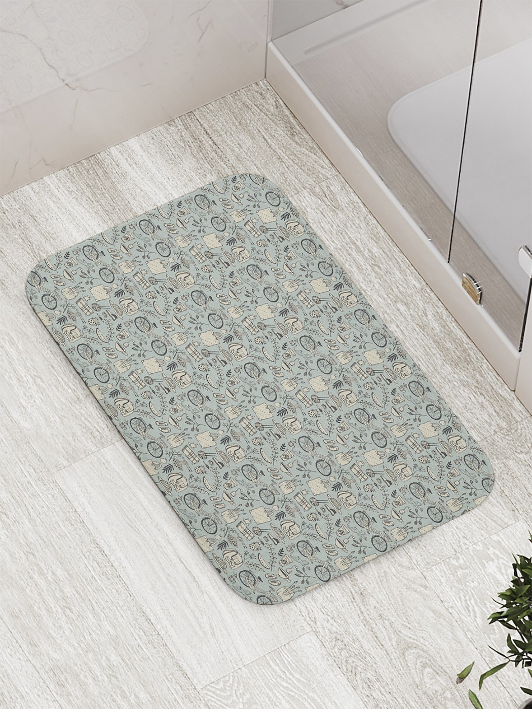 

bath_61449 Коврик противоскользящий для ванной, сауны, бассейна, 77х52 см