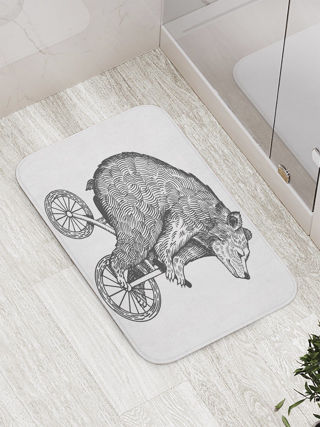 

bath_61444 Коврик противоскользящий для ванной, сауны, бассейна, 77х52 см