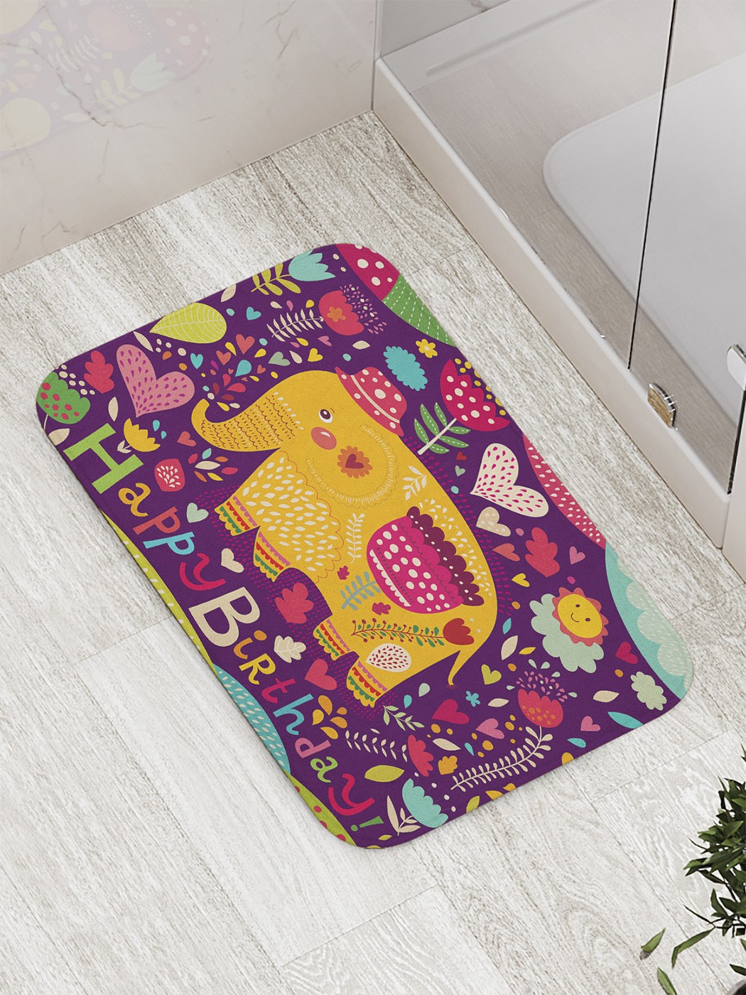 

bath_61435 Коврик противоскользящий для ванной, сауны, бассейна, 77х52 см