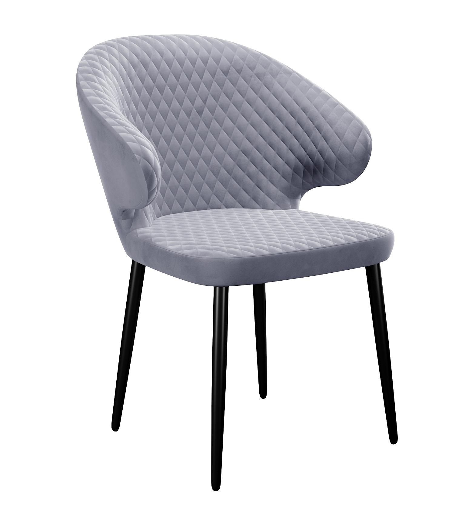 

Стул DikLine 355 Z46 перламутр/ножки черные 62x58x86 см велюр 2 шт, 355