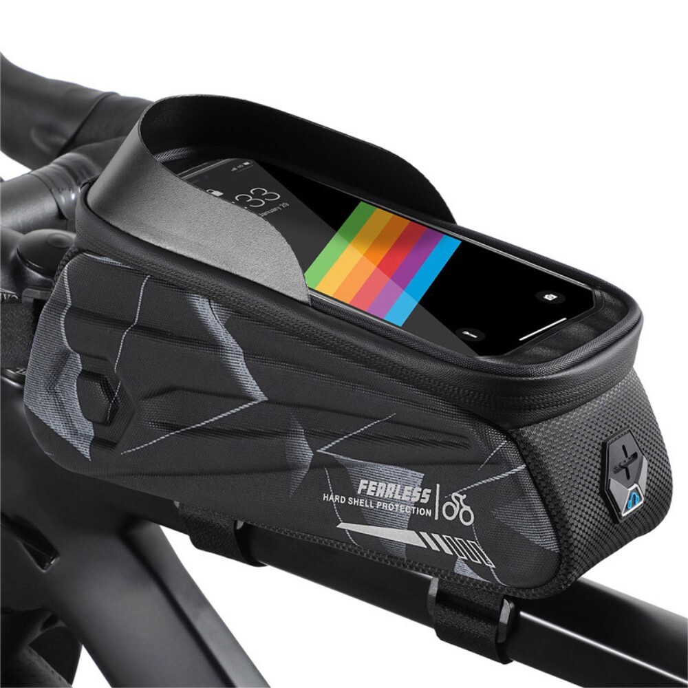 фото Велосипедная сумка для телефона west biking, с доступом к сенсору до 7 дюймов, темно-серая