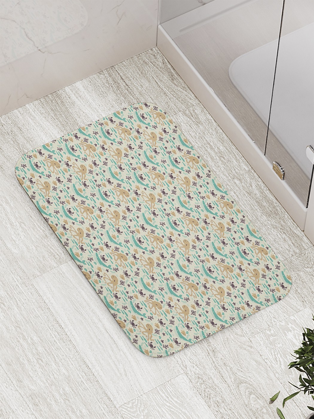 

bath_61397 Коврик противоскользящий для ванной, сауны, бассейна, 77х52 см