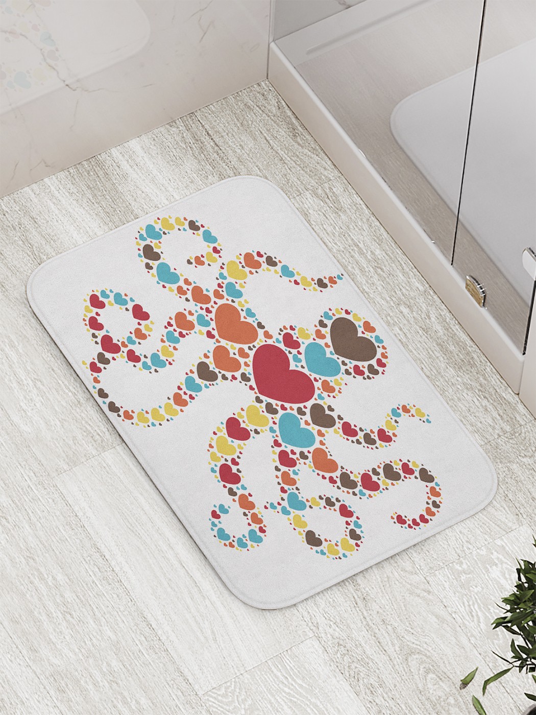 

bath_61392 Коврик противоскользящий для ванной, сауны, бассейна, 77х52 см