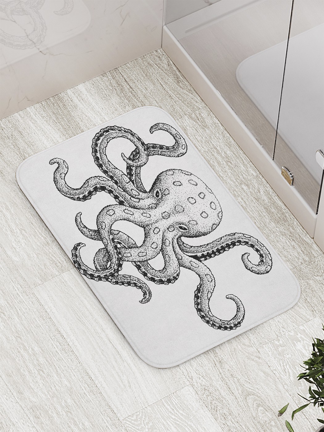 

bath_61391 Коврик противоскользящий для ванной, сауны, бассейна, 77х52 см