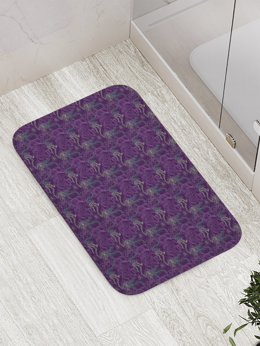 

bath_61388 Коврик противоскользящий для ванной, сауны, бассейна, 77х52 см