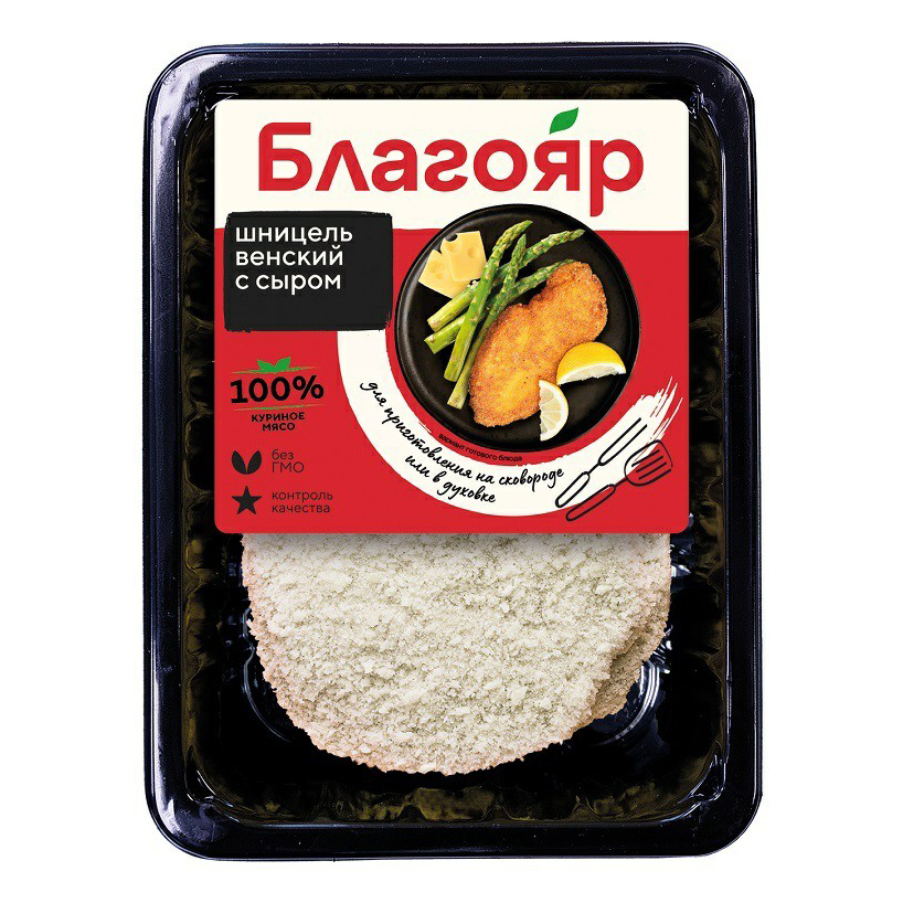 

Шницель куриный Благояр Венский с сыром охлажденный 260 г