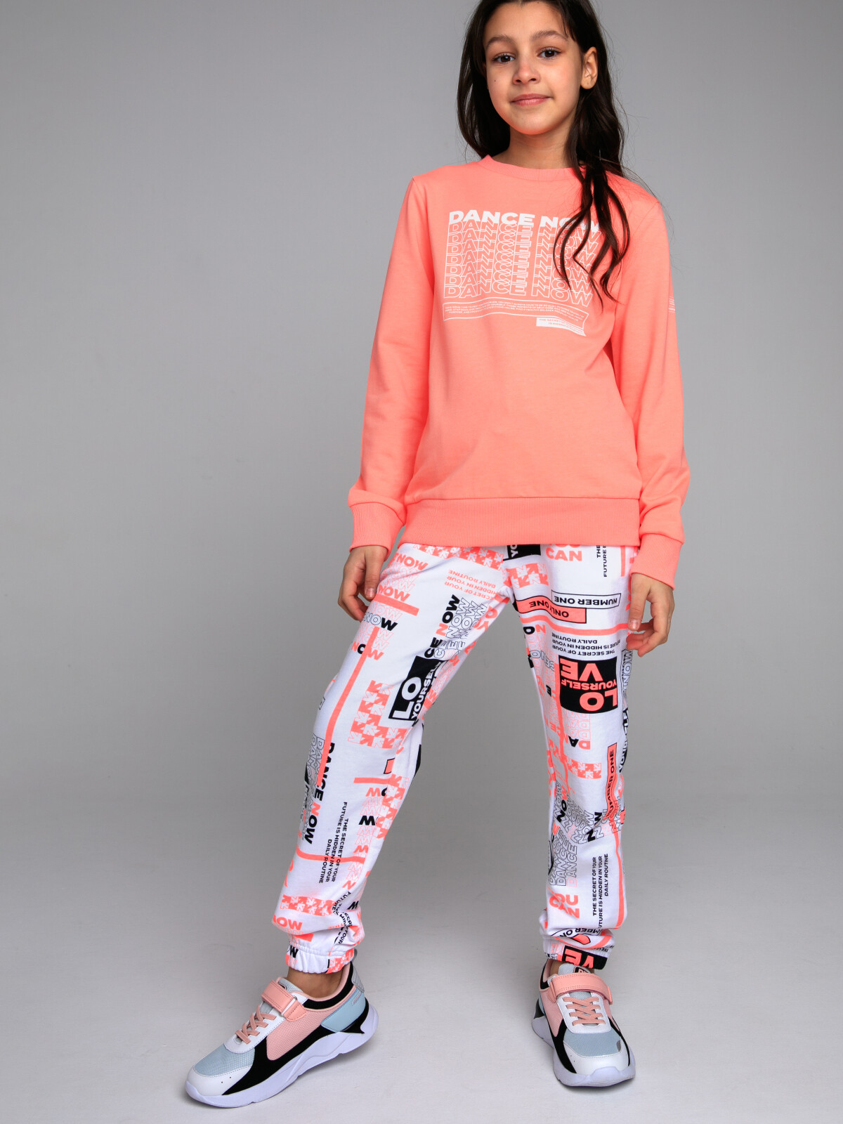 

Брюки детские PlayToday Tween 12321061, белый, коралловый, светло-розовый, черный, 170, 12321061